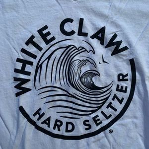 NWOT White Claw V-neck Tee